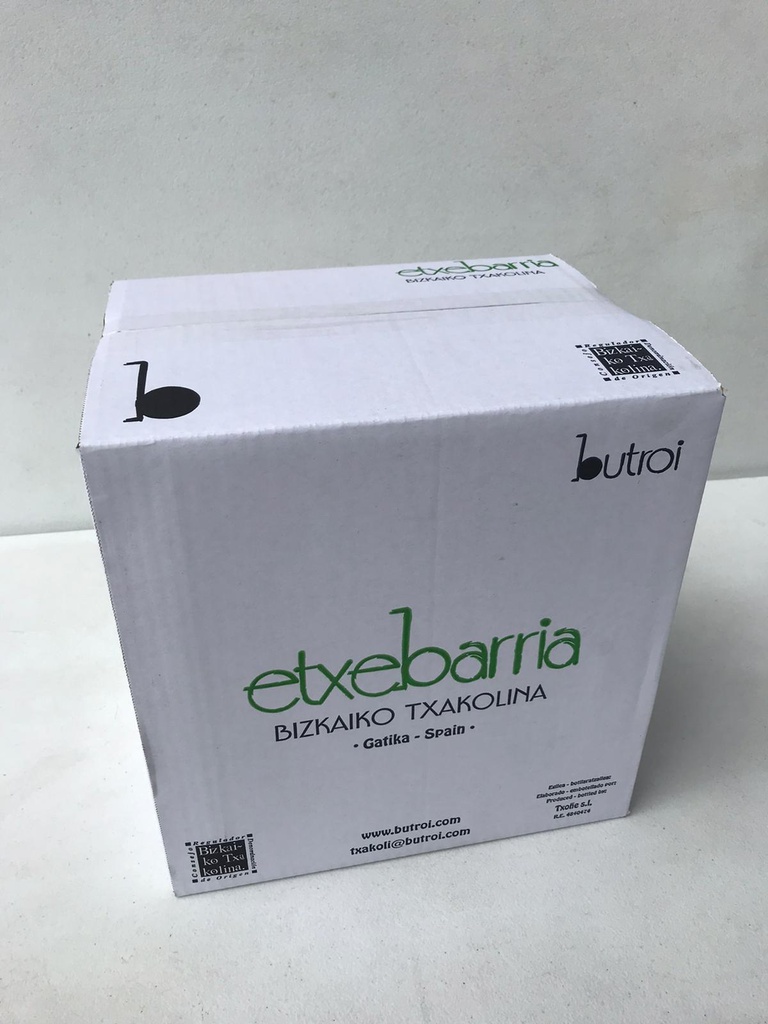 Txakoli kutxa ETXEBARRIA (12 botila) Caja txakoli ETXEBARRIA